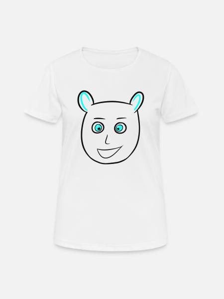 PabsyYouBear - Women's Breathable T-Shirt - white