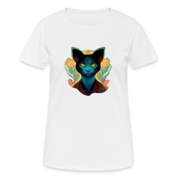 Flowerbeast 13 - von Art Vindeyre - Frauen T-Shirt atmungsaktiv - Weiß - Vorne - AI Model Female 172 dark (172cm)