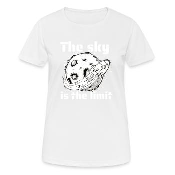 The Sky Is The Limit Retro Outer Space Designs - Women's Breathable T-Shirt - white - Front - AI Model Female 172 dark (172cm)