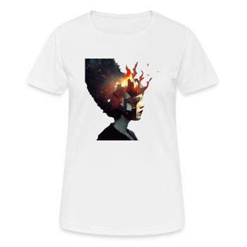 Explosionen im Kopf - Frauen T-Shirt atmungsaktiv - Weiß - Vorne - AI Model Female 172 dark (172cm)