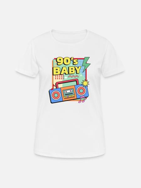 bébé des années 90 - T-shirt respirant Femme - blanc