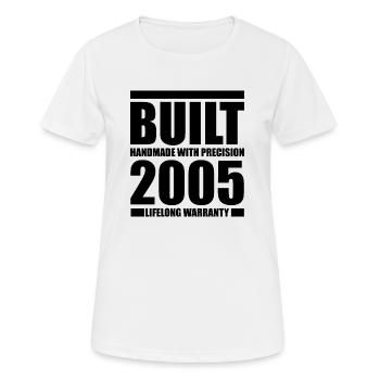 Cadeau Année de naissance 2005 Anniversaire - T-shirt respirant Femme - blanc - Devant - AI Model Female 172 dark (172cm)