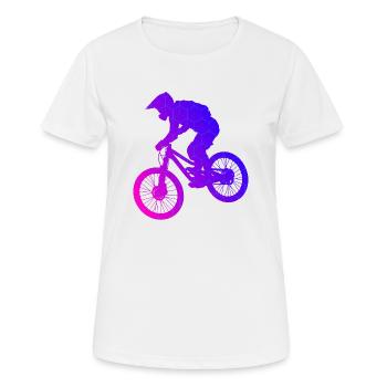 VTT VTT Femme Homme Vététistes - T-shirt respirant Femme - blanc - Devant - AI Model Female 172 dark (172cm)