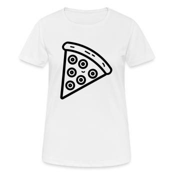 Pizza slice - Women's Breathable T-Shirt - white - Front - AI Model Female 172 dark (172cm)