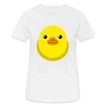 Küken Gelb Minimal Clipart - Frauen T-Shirt atmungsaktiv - Weiß - Vorne - AI Model Female 172 dark (172cm)