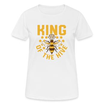 King Of The Hive Beekeeper Apiarist Beekeeping - Frauen T-Shirt atmungsaktiv - Weiß - Vorne - AI Model Female 172 dark (172cm)