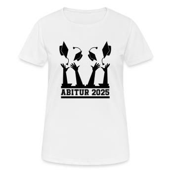 Abitur 2025 - T-shirt respirant Femme - blanc - Devant - AI Model Female 172 dark (172cm)