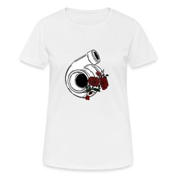 Turbo automatique - T-shirt respirant Femme - blanc - Devant - AI Model Female 172 dark (172cm)