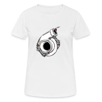 Turbo - T-shirt respirant Femme - blanc - Devant - AI Model Female 172 dark (172cm)
