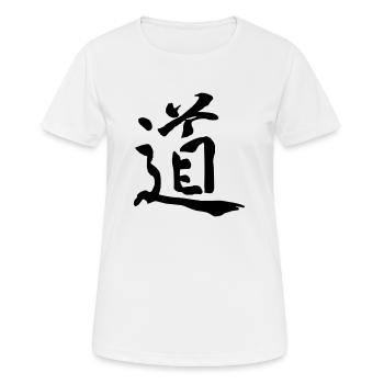 Idéogramme Tao - T-shirt respirant Femme - blanc - Devant - AI Model Female 172 dark (172cm)