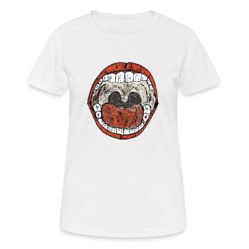 Der Schrei - Frauen T-Shirt atmungsaktiv - Weiß - Vorne - AI Model Female 172 dark (172cm)
