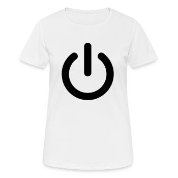 On/Off - T-shirt respirant Femme - blanc - Devant - AI Model Female 172 dark (172cm)