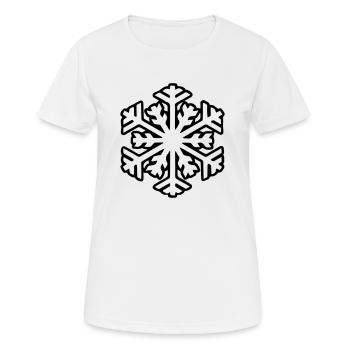 snowflake - Women's Breathable T-Shirt - white - Front - AI Model Female 172 dark (172cm)