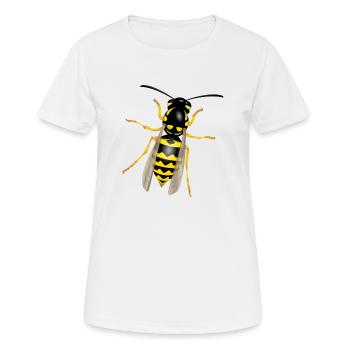 Wespe - Frauen T-Shirt atmungsaktiv - Weiß - Vorne - AI Model Female 172 dark (172cm)