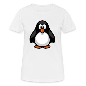 penguin243 - Women's Breathable T-Shirt - white - Front - AI Model Female 172 dark (172cm)
