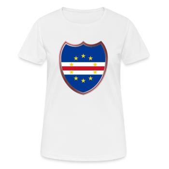 Cap-Vert (Cape Verde_Wappen) - T-shirt respirant Femme - blanc - Devant - AI Model Female 172 dark (172cm)