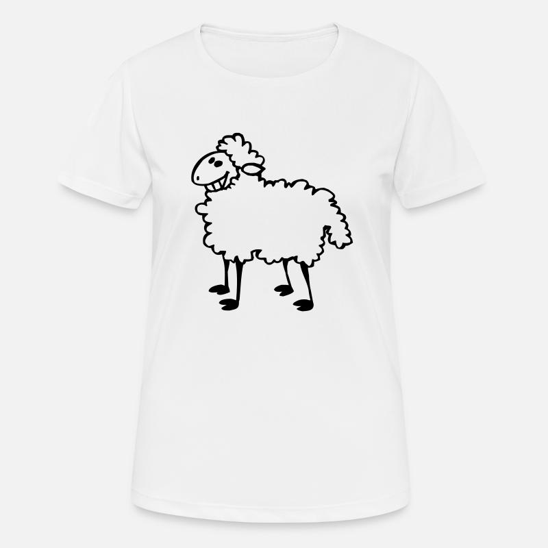 Sheep - Women's Breathable T-Shirt - white