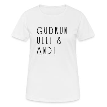 Andi Ulli Gudrun - Women's Breathable T-Shirt - white - Front - AI Model Female 172 dark (172cm)