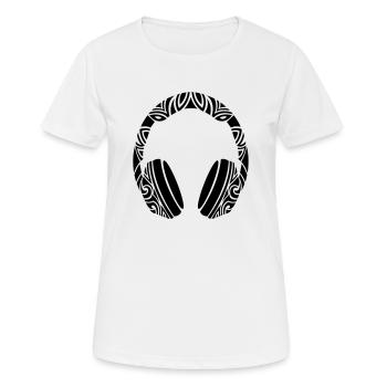 casque - T-shirt respirant Femme - blanc - Devant - AI Model Female 172 dark (172cm)