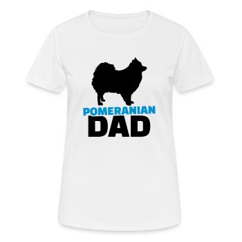 Spitz - Frauen T-Shirt atmungsaktiv - Weiß - Vorne - AI Model Female 172 dark (172cm)
