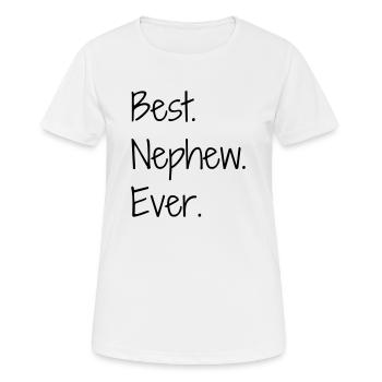 Niece Nephew Nichte Neffe Nièce Neveu - Women's Breathable T-Shirt - white - Front - AI Model Female 172 dark (172cm)