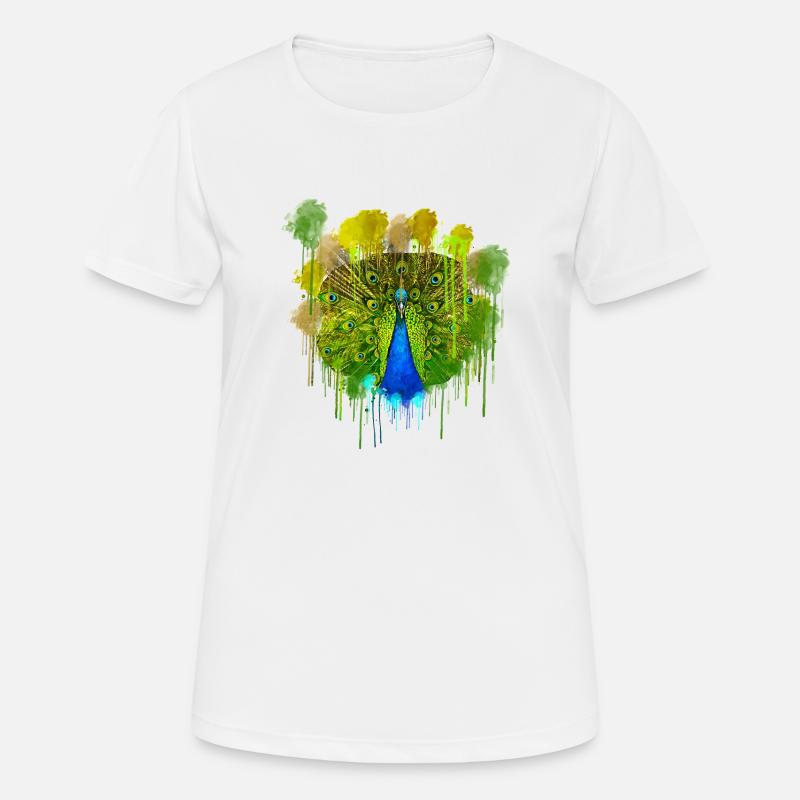 peacock - Women's Breathable T-Shirt - white