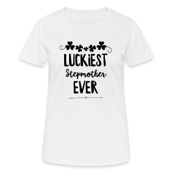 Eine glückliche Stiefmutter - Frauen T-Shirt atmungsaktiv - Weiß - Vorne - AI Model Female 172 dark (172cm)