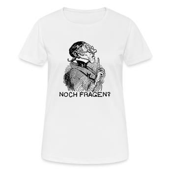 Noch Fragen Wilhelm Busch Lehrer Lämpel - Frauen T-Shirt atmungsaktiv - Weiß - Vorne - AI Model Female 172 dark (172cm)