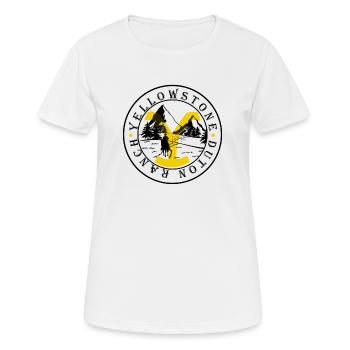 Yellowstone Dutton Ranch - Women's Breathable T-Shirt - white - Front - AI Model Female 172 dark (172cm)