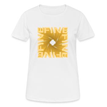 Fine - Women's Breathable T-Shirt - white - Front - AI Model Female 172 dark (172cm)