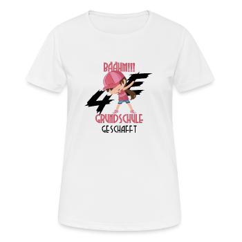 Dab Girl Grundschule - Frauen T-Shirt atmungsaktiv - Weiß - Vorne - AI Model Female 172 dark (172cm)