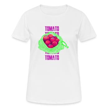 Tomato - Women's Breathable T-Shirt - white - Front - AI Model Female 172 dark (172cm)