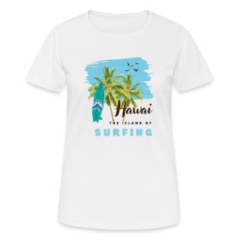 Surf - T-shirt respirant Femme - blanc - Devant - AI Model Female 172 dark (172cm)