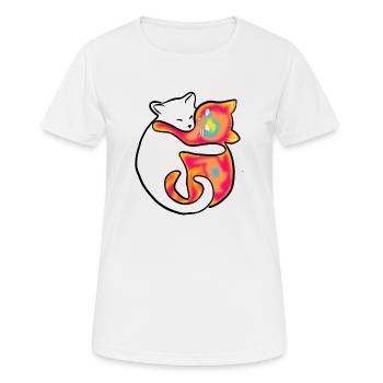Kitty Love - Women's Breathable T-Shirt - white - Front - AI Model Female 172 dark (172cm)