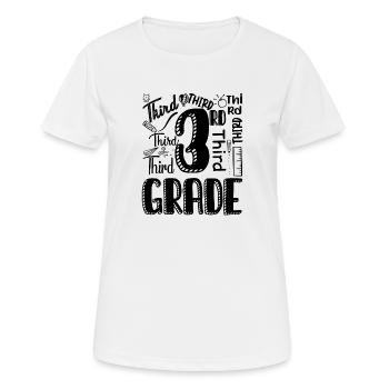 Third Grade - Women's Breathable T-Shirt - white - Front - AI Model Female 172 dark (172cm)