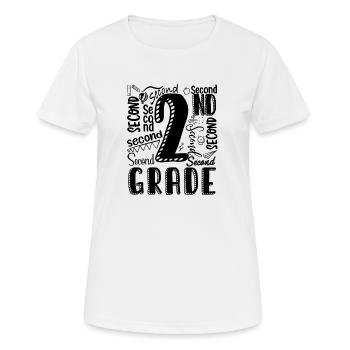 Second Grade - Women's Breathable T-Shirt - white - Front - AI Model Female 172 dark (172cm)