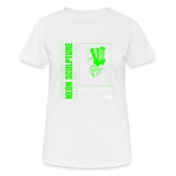 Neon Sculpture - Women's Breathable T-Shirt - white - Front - AI Model Female 172 dark (172cm)
