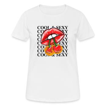 Cool & Sexy - Women's Breathable T-Shirt - white - Front - AI Model Female 172 dark (172cm)