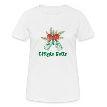 Jingle Glocken - Frauen T-Shirt atmungsaktiv - Weiß - Vorne - AI Model Female 172 dark (172cm)