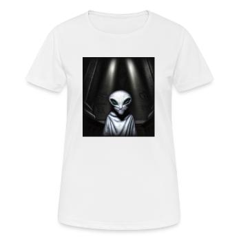 alien priest - Women's Breathable T-Shirt - white - Front - AI Model Female 172 dark (172cm)