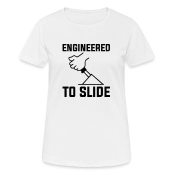 DÉRIVE CONÇUE POUR GLISSER - T-shirt respirant Femme - blanc - Devant - AI Model Female 172 dark (172cm)