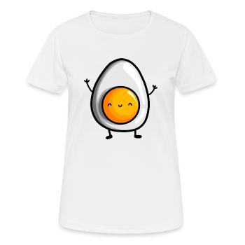 cute egg design - Women's Breathable T-Shirt - white - Front - AI Model Female 172 dark (172cm)