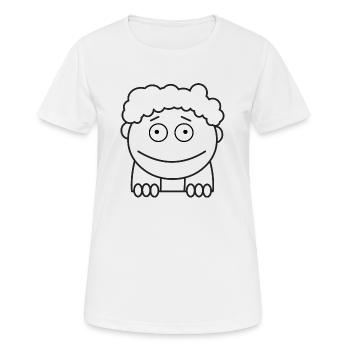Kid - Women's Breathable T-Shirt - white - Front - AI Model Female 172 dark (172cm)