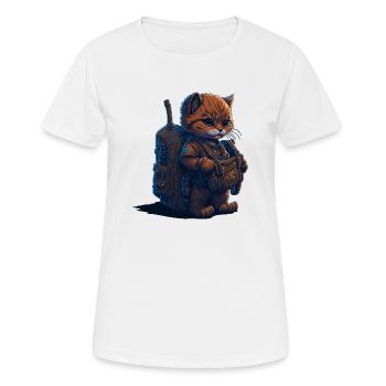 1. Klasse, Schulanfänger, Erstklässler - Frauen T-Shirt atmungsaktiv - Weiß - Vorne - AI Model Female 172 dark (172cm)
