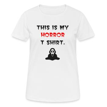 T-shirt d’horreur - T-shirt respirant Femme - blanc - Devant - AI Model Female 172 dark (172cm)