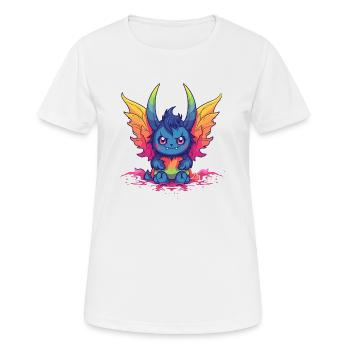 Démon du mois de la fierté - T-shirt respirant Femme - blanc - Devant - AI Model Female 172 dark (172cm)