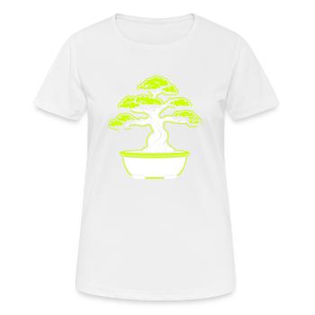 Bonsai Tree Symbol - Women's Breathable T-Shirt - white - Front - AI Model Female 172 dark (172cm)