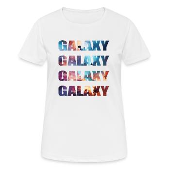galaxy - Women's Breathable T-Shirt - white - Front - AI Model Female 172 dark (172cm)