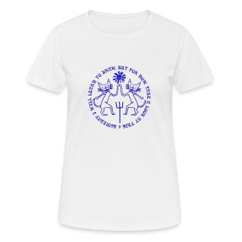 Two Fates of Cats - Women's Breathable T-Shirt - white - Front - AI Model Female 172 dark (172cm)