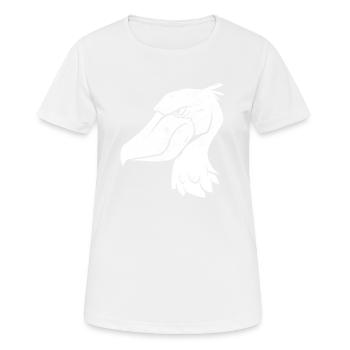 Schuhschnabel Vogel Ornithologe Wald I Geschenk - Frauen T-Shirt atmungsaktiv - Weiß - Vorne - AI Model Female 172 dark (172cm)